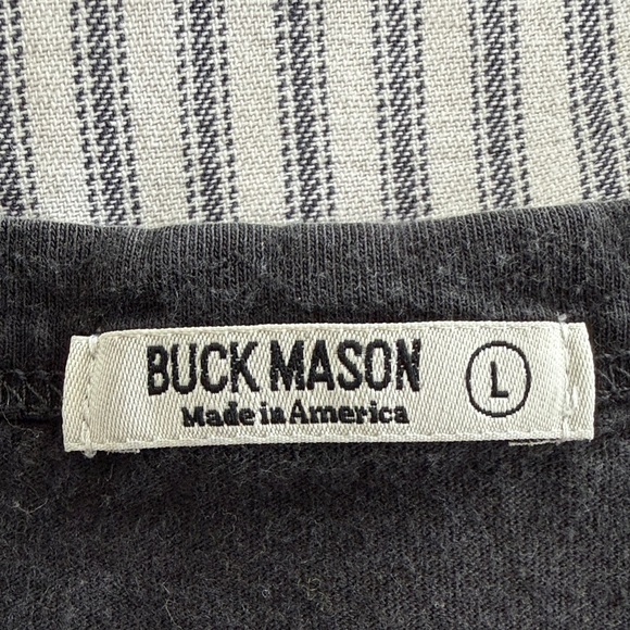 Buck Mason Men’s L Black T Shirt - Picture 2 of 5